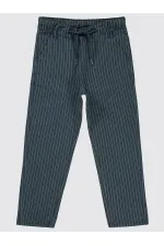 Boy Trousers 6-9 Years Old Soft Navy Blue - Package
