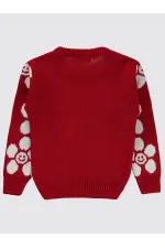 Pull rouge pour fille de 2 à 5 ans - Lot