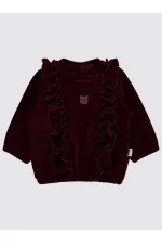 Bebek Sweatshirt 0-24 Ay Bordo - Paket