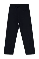 Pantalon garçon, 6-9 ans, bleu marine - Lot