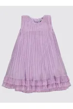 Ensemble gilet et robe pour fille de 10 à 13 ans, couleur lavande douce - Pack