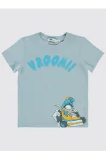 Erkek Çocuk Tişört 2-5 Yaş Buz Mavi - Paket