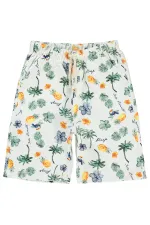 Erkek Çocuk Şort 6-9 Yaş Ekru - Paket