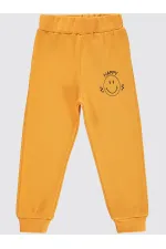 Boy's Tracksuit Bottoms 2-5 Years Mustard - Pack