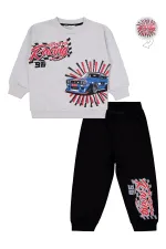 Boys Tracksuit Set 2-5 Years Old Light Gray - Package