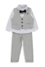 Erkek Çocuk Takım 2-5 Yaş Gri - Paket