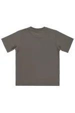 T-shirt garçon KM 6-9 ans Marron foncé - Lot