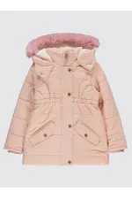 Kız Çocuk Mont 6-9 Yaş Pudra - Paket