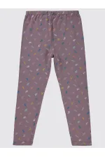 Girls' Tights 6-9 Years Old Light Plum - Package