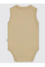 Bebek Çıtçıtlı Badi 0-24 Ay Sütlükahve - Paket