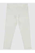 Collants pour filles de 6 à 9 ans, écru - Paquet