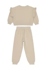 Ensemble de survêtement pour filles de 2 à 5 ans, couleur pierre - Emballage