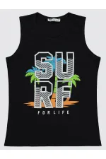 Lot de t-shirts noirs pour garçons de 6 à 9 ans