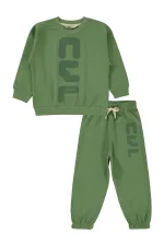 Boys Tracksuit Set 2-5 Years Old Khaki - Package