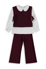 Girls' Team Set, Ages 10-13, Burgundy - Package