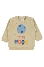 Bebek Sweatshirt 0-24 Ay Sütlükahve - Paket