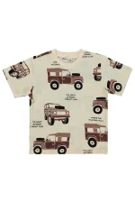 Boys' T-shirt, Ages 2-5, Off-White - Pack