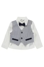 T-shirt garçon, 2-5 ans, bleu marine - Lot