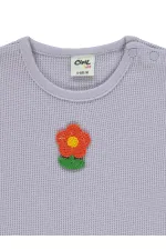 Bebek Tişört 0-24 Ay Lila - Paket