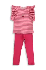 Kız Çocuk Takım 6-9 Yaş Fuşya - Paket