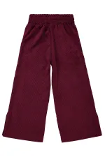 Girl Trousers 10-13 Years Old Burgundy - Package