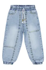 Kız Çocuk Pantolon Kot 2-5 Yaş Açık Mavi - Paket