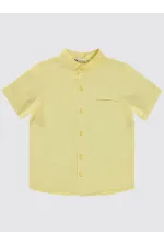 Chemise garçon 6-9 ans jaune clair - Emballage