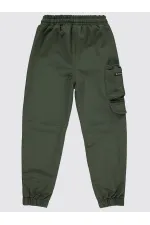 Bas de survêtement kaki pour garçon de 6 à 9 ans - Lot