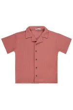 T-shirt garçon, 6-9 ans, rose pâle - Lot