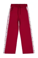 Girls Tracksuit Bottoms 10-13 Years Old Burgundy - Package