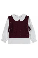 Ensemble d'équipe pour filles, 6-9 ans, bordeaux - Emballage