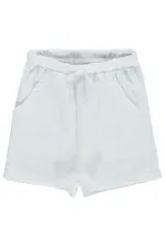 Kız Çocuk Şort 2-5 Yaş Kırık Beyaz - Paket