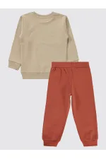 Ensemble de survêtement garçon pour enfants de 2 à 5 ans, couleur pierre - Emballage