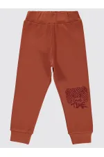 Erkek Çocuk Eşofman Altı 2-5 Yaş Koyu Bakır - Paket