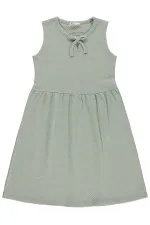 Kız Çocuk Jile ve Elbise 10-13 Yaş Çağla Melanj - Paket