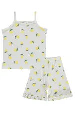 Ensemble pyjama fille, 6-9 ans, blanc cassé - Emballage