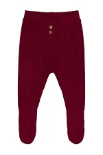 Baby Tracksuit Bottoms 0-24 Months Claret Red - Pack