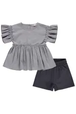 Ensemble d'équipe pour filles 2-5 ans Gris - Pack