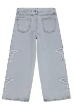 Kız Çocuk Pantolon Kot 10-13 Yaş Buz Mavi - Paket