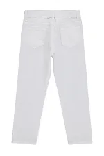 Boys' Trousers, Ages 10-13, White - Pack