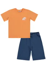 Boys' Team Set 6-9 Years Orange-Petrol - Package Boys' Team Set 6-9 Years Orange-Petrol - Package