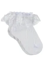 Kız Çocuk Soket Çorap 2-9 Yaş Beyaz - Paket Kız Çocuk Soket Çorap 2-9 Yaş Beyaz - Paket