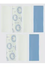 Bebek Ağız Bezi ve Mendili 0-24 Ay Mavi - Paket