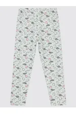 Collants pour filles de 6 à 9 ans, écru - Paquet