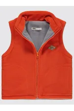Erkek Çocuk Yelek 2-5 Yaş Koyu Oranj - Paket