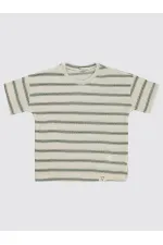 Lot de T-shirts kaki pour garçons de 6 à 9 ans