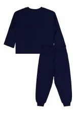Boys Pajama Set 2-5 Years Old Navy Blue - Package