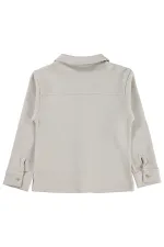 Chemise garçon, 10-13 ans, couleur pierre foncée - Emballage