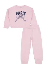 Ensemble de survêtement pour filles de 2 à 5 ans, couleur poudre - Emballage