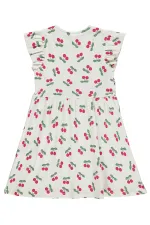 Kız Çocuk Jile ve Elbise 6-9 Yaş Ekru - Paket